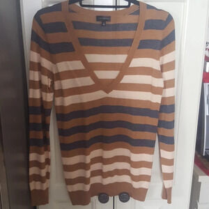 The Limited Lightweight V Neck Wool Blend Sweater